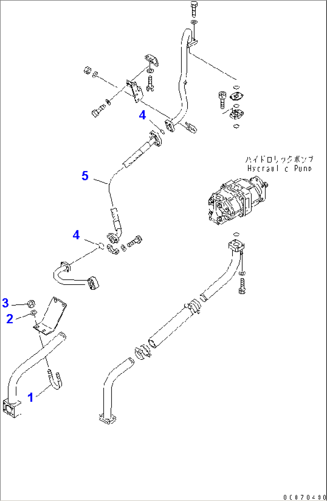 TORQUE CONVERTER AND TRANSMISSION LINE (PUMP PIPING)(#52406-)