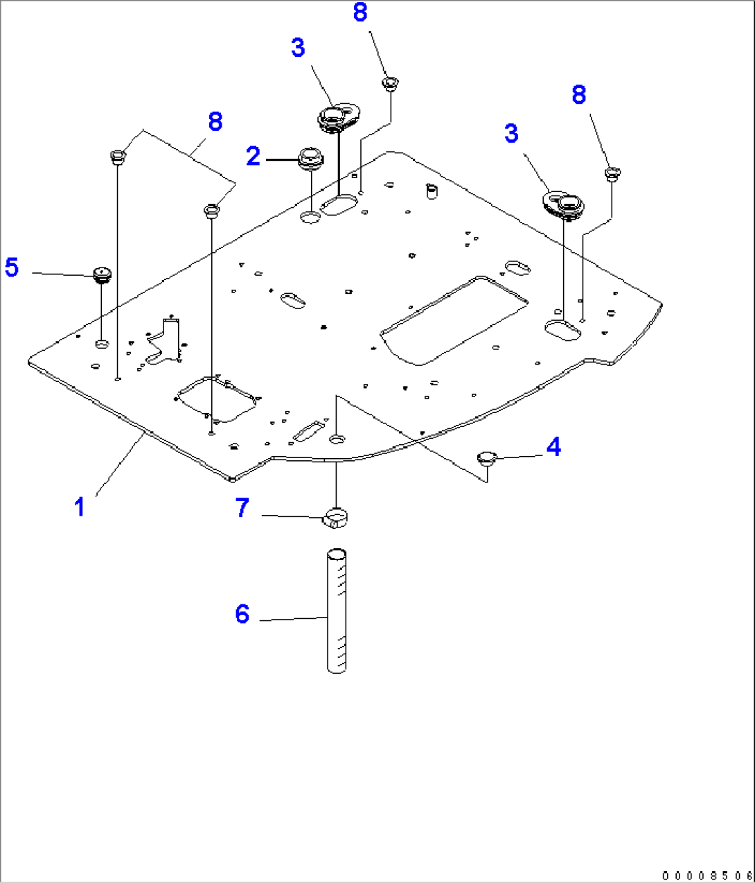 FLOOR FRAME (FLOOR FRAME) (BLADE SPEC.)