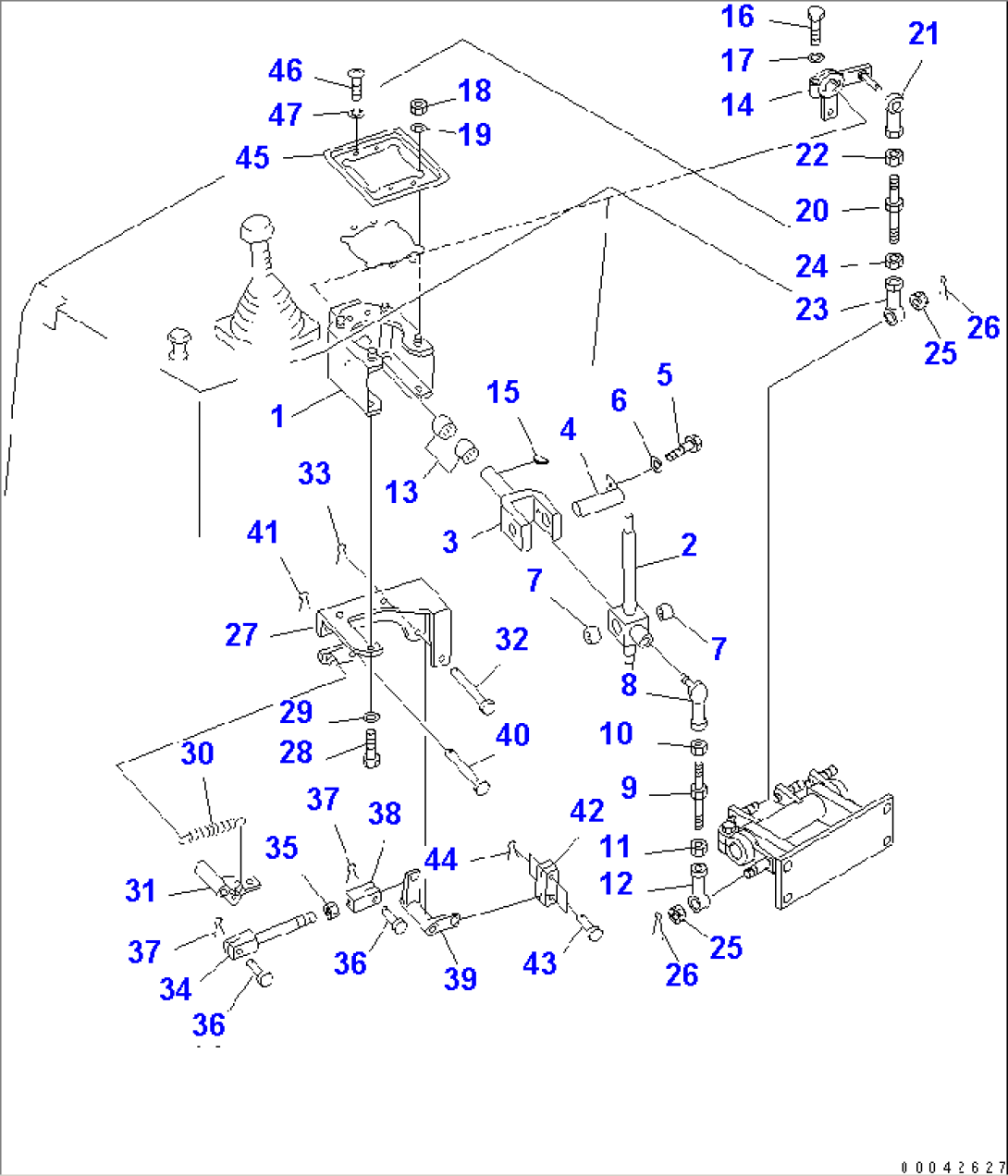 TOWING WINCH CONTROL LINKAGE