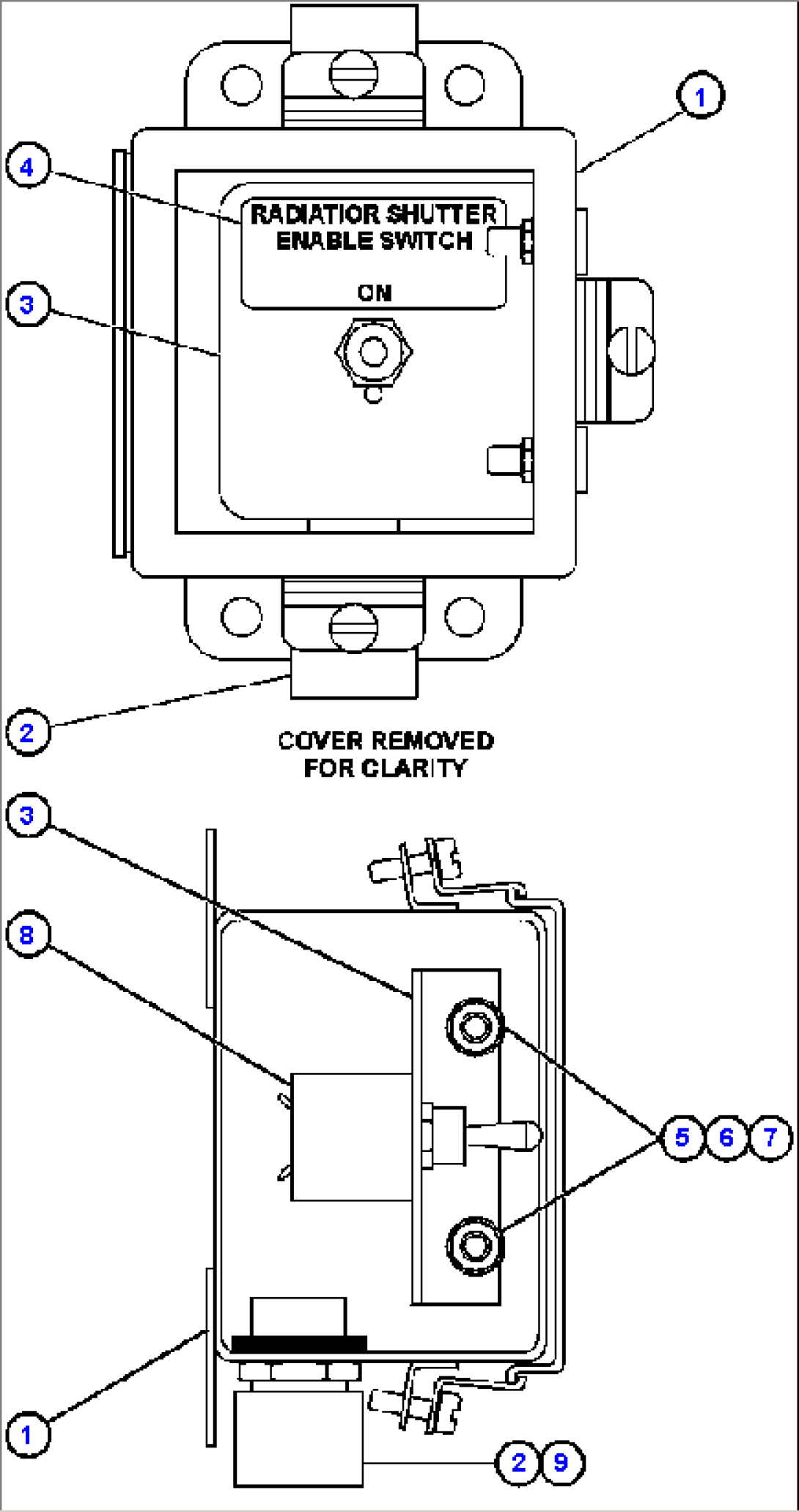 RADIATOR SHUTTER SWITCH BOX (EH5421)