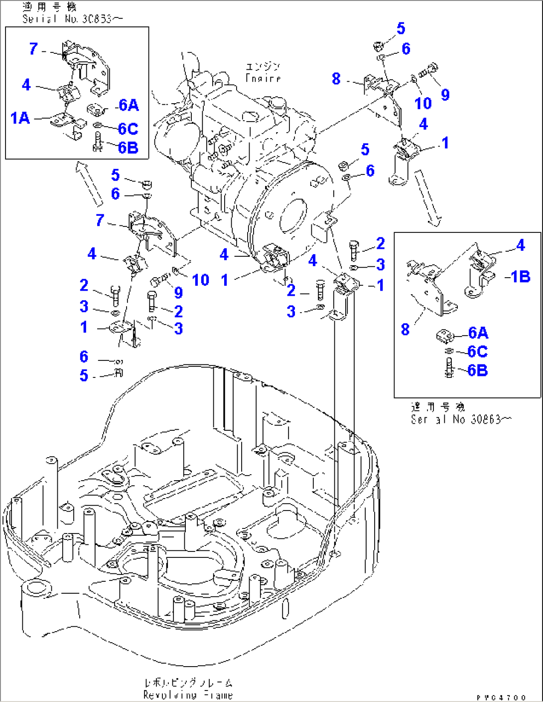 ENGINE MOUNTING PARTS (BRACKET)