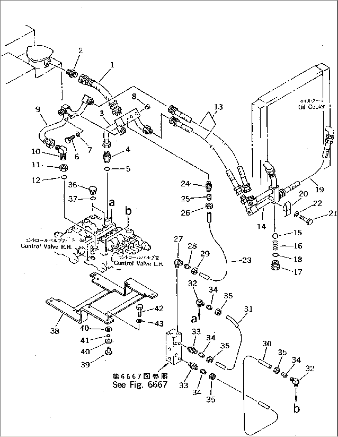 HYDRAULIC PIPING (CONFLUENT ATTACHMENT CIRCUIT)(#1601-1861)