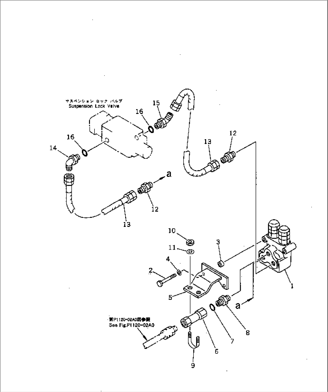 SUSPENSION LOCK CYLINDER PIPING (2/2)(#10001-10066)