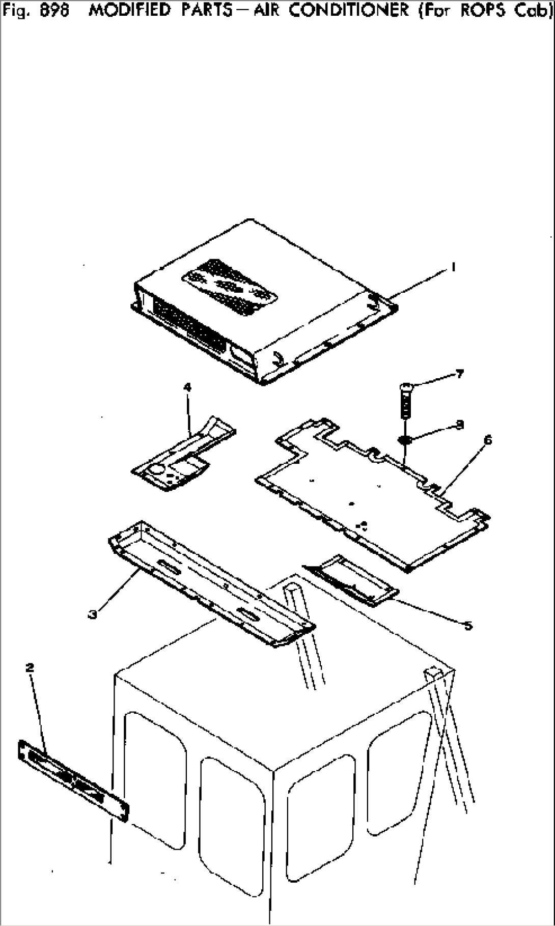 MODIFIED PARTS-AIR CONDITIONER (FOR ROPS CAB)