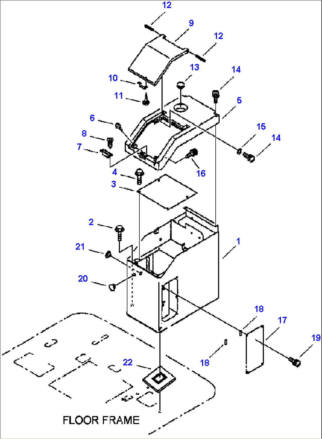 FIG. K0715-02A0 L.H. CONSOLE BOX
