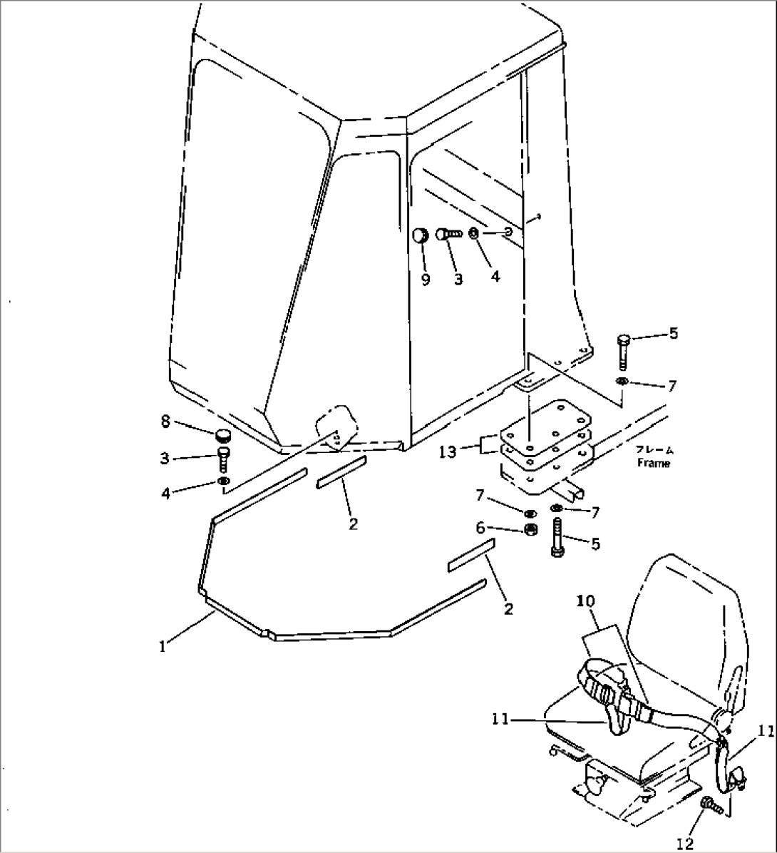 ROPS CAB (MOUNTING PARTS) (1/8)