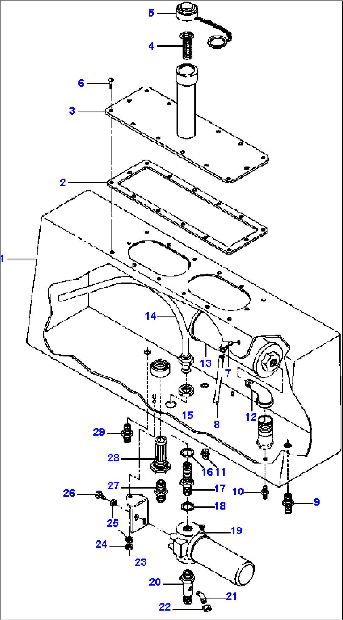 HYDRAULIC OIL TANK NON-AWD