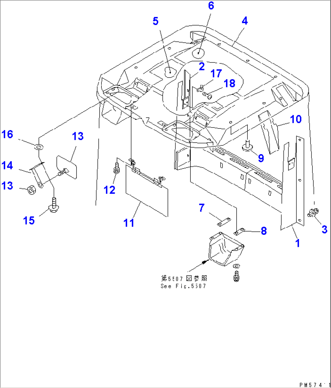 ROPS CAB (ROOF)