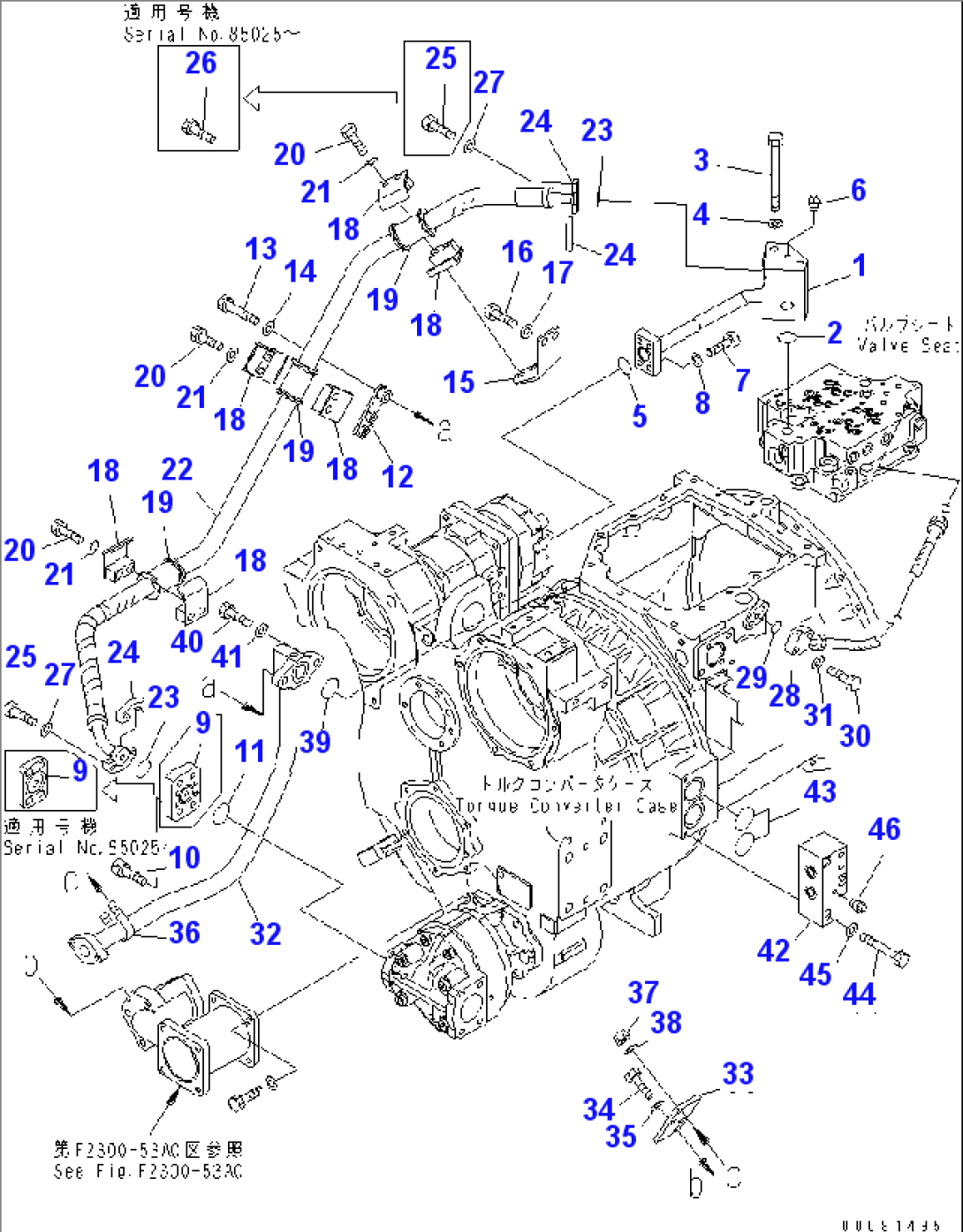 POWER TRAIN (POWER LINE PIPING)(#85001-)