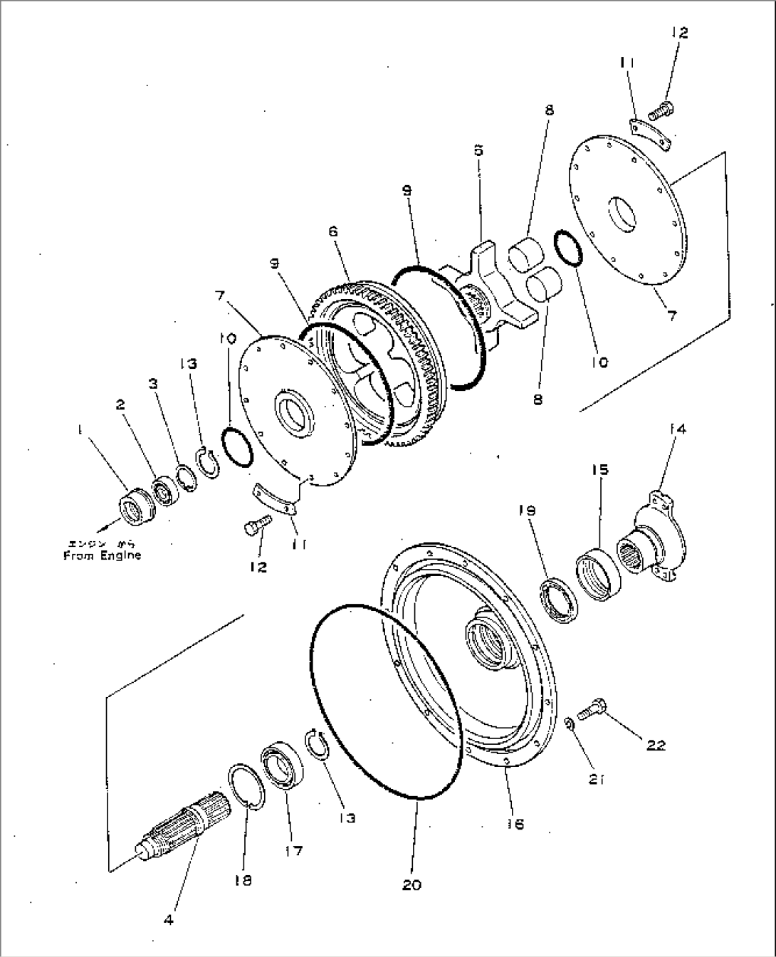 ENGINE OUTPUT SHAFT(#1002-1054)