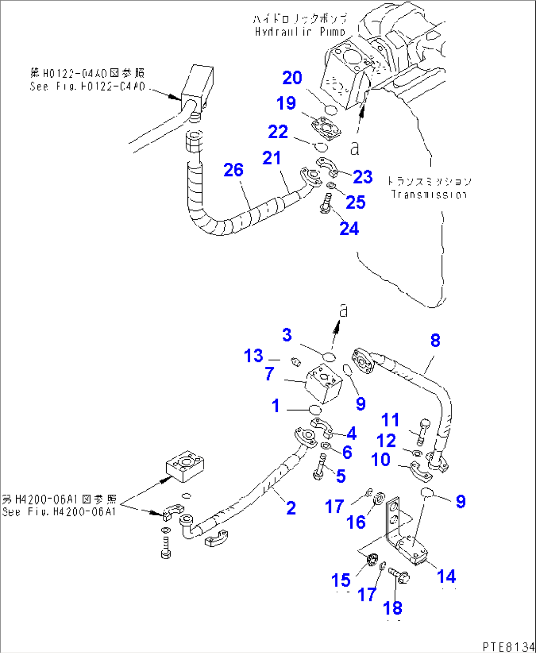 HYDRAULIC PIPING (DELIVERY LINE) (WITH EMERGENCY STEERING)