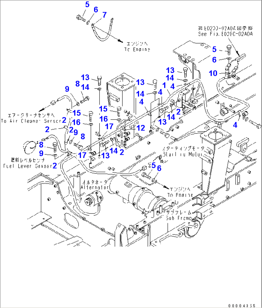 FRONT FRAME ELECTRICAL (FRONT HARNESS)(#2462-)