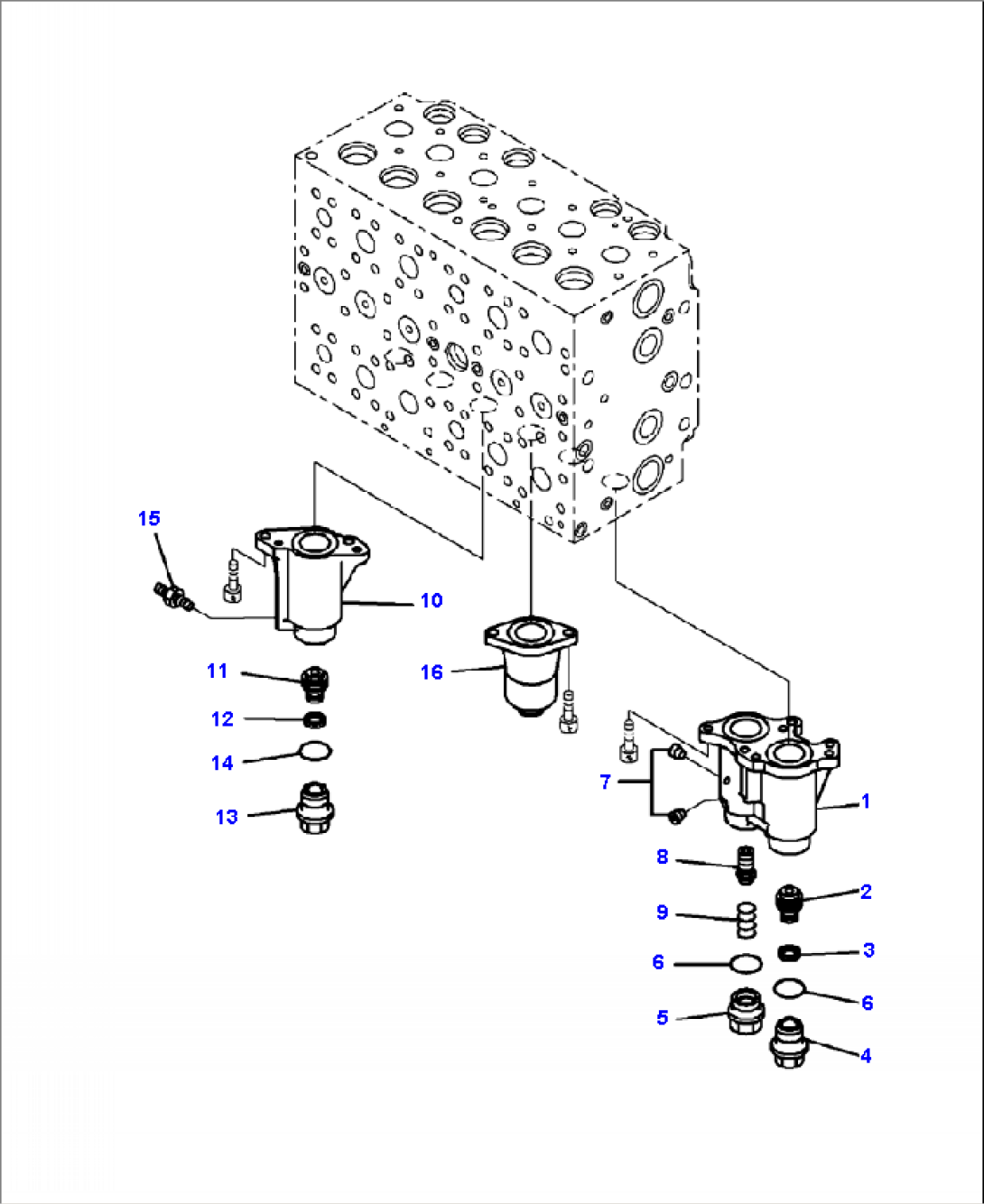 H0120-53A0 MAIN VALVE SPOOLS CASES (2/2)