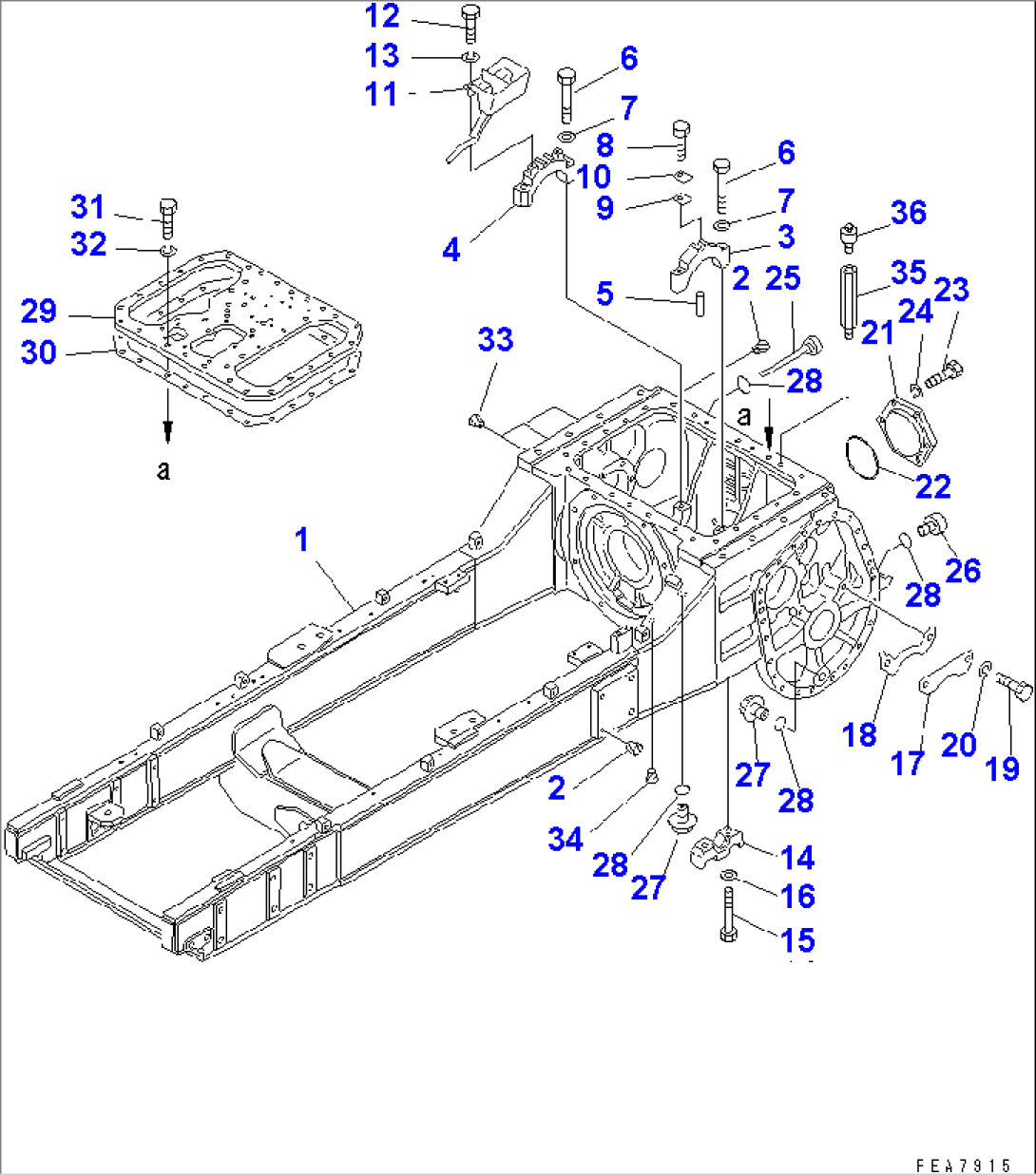 STEERING CASE AND MAIN FRAME