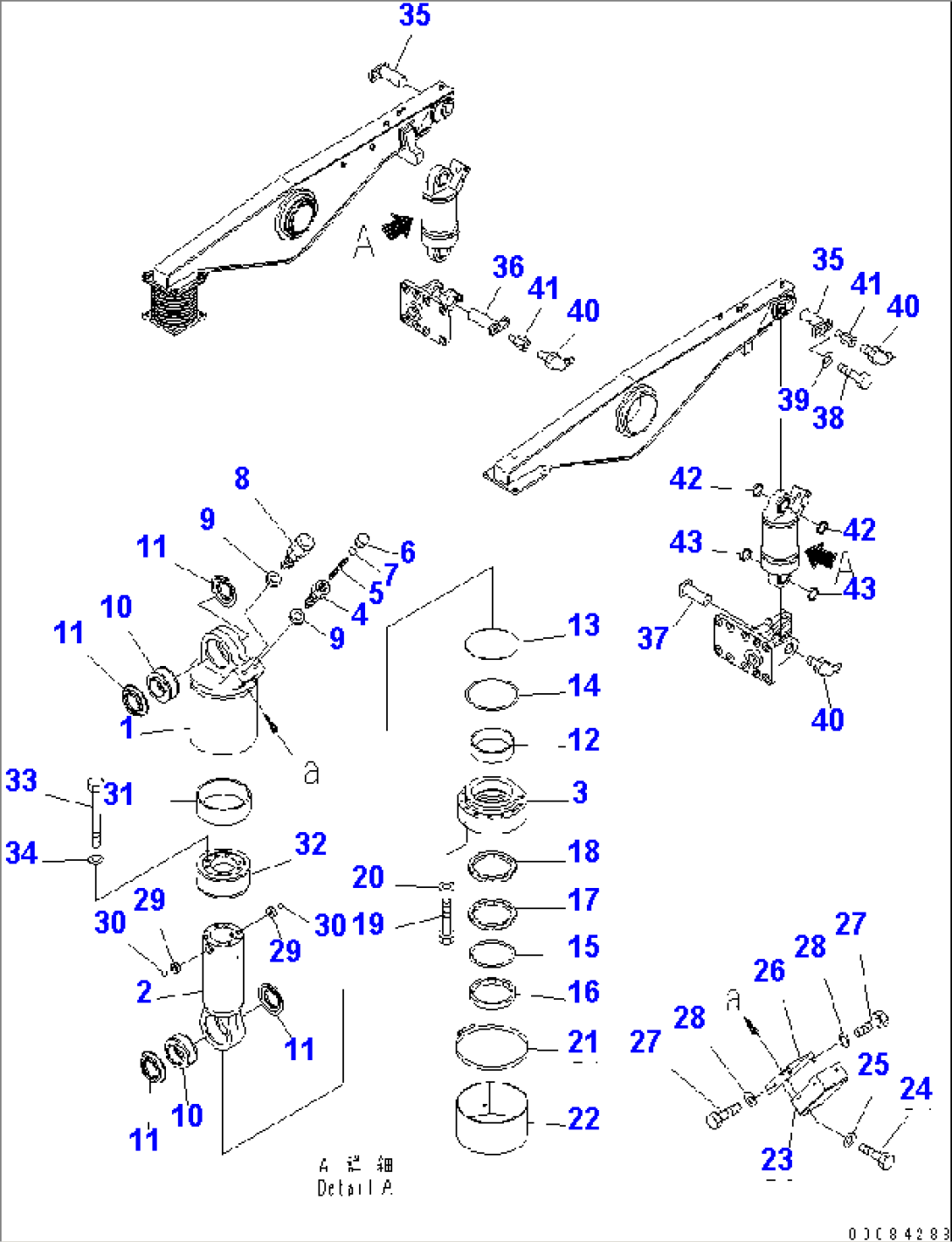 REAR SUSPENSION CYLINDER (INNER PARTS) (TAIL GATE) (PAYLOAD METER)(#2001-)