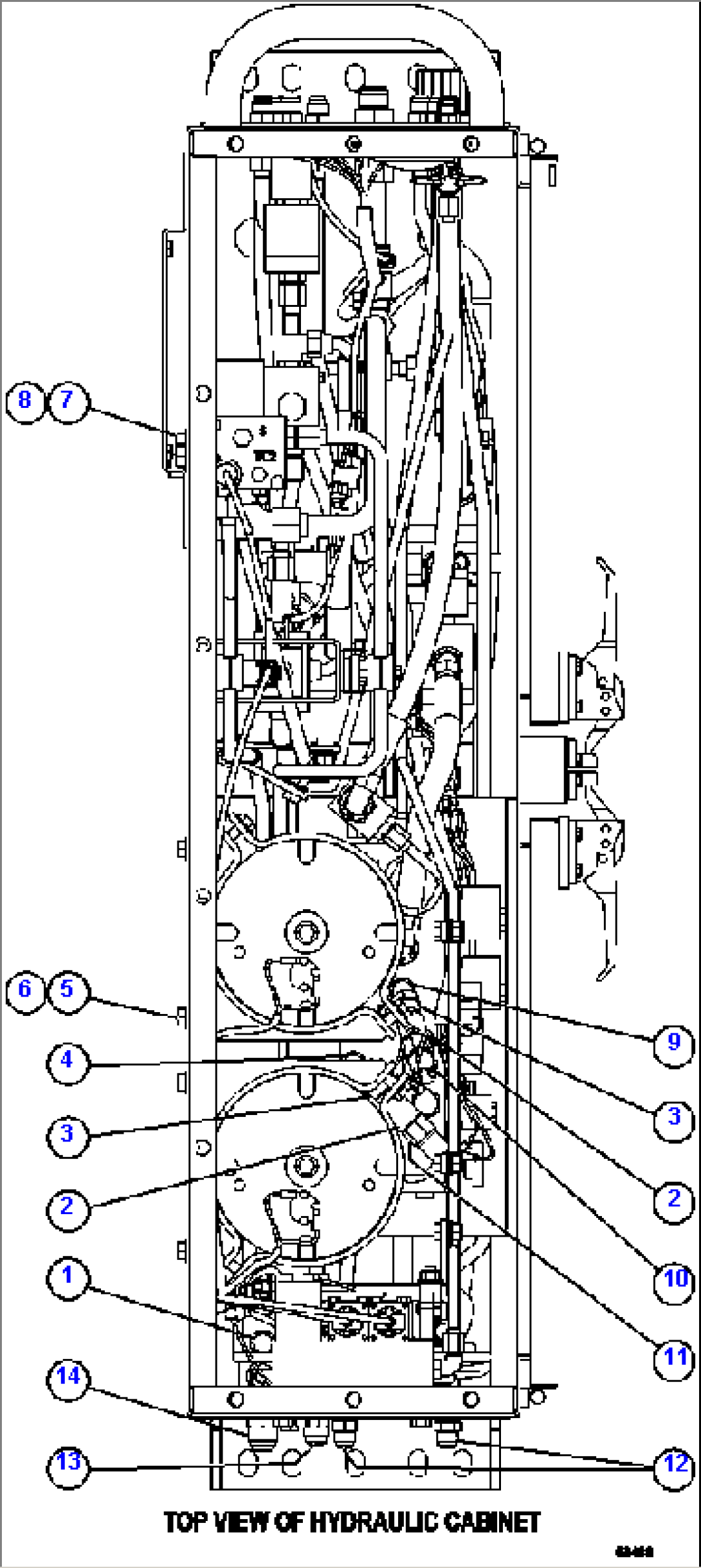 HYDRAULIC CABINET PIPING (BRAKE) 2/4