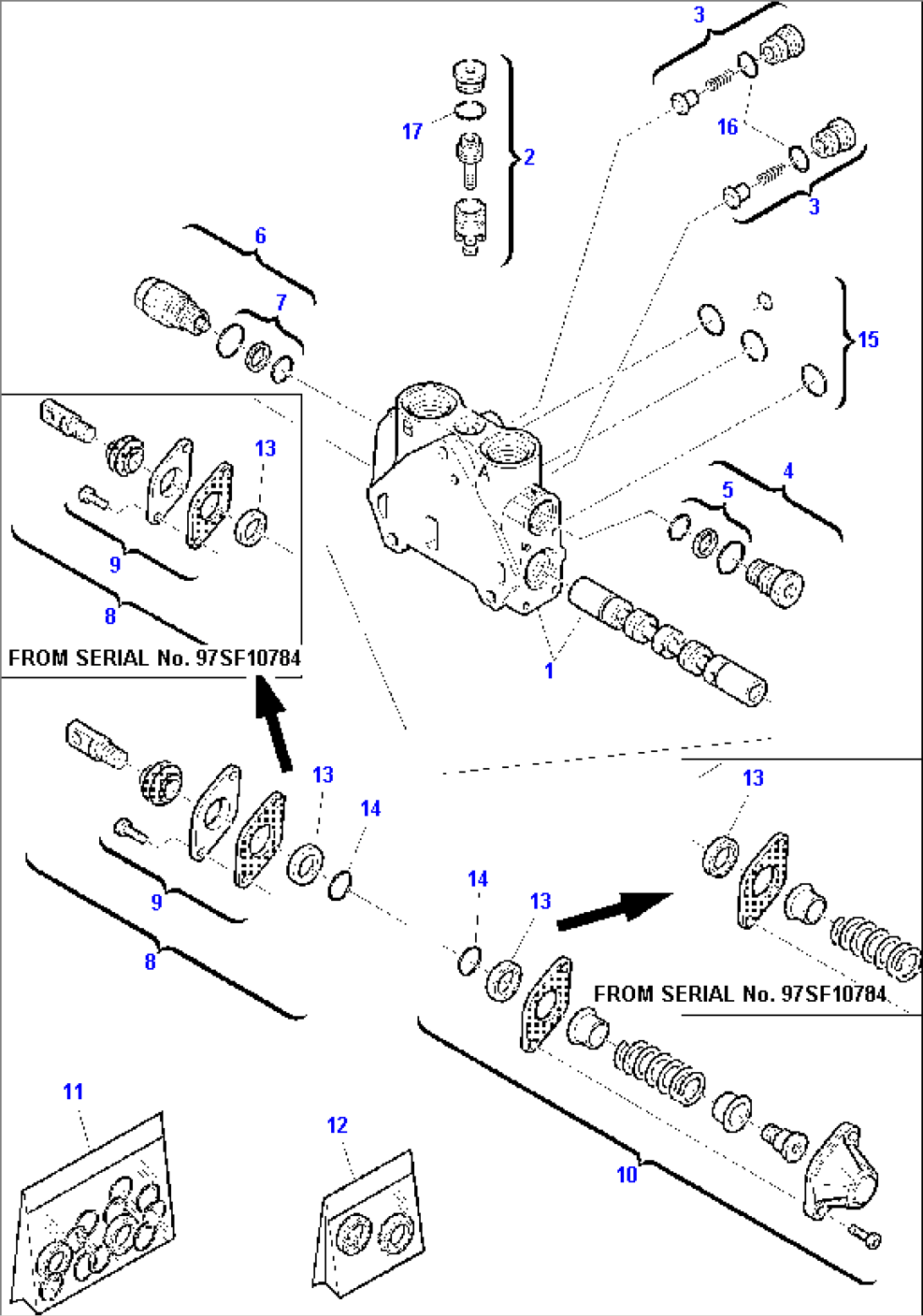 BACKHOE CONTROL VALVE (FOR TELESCOPIC) (2/2)