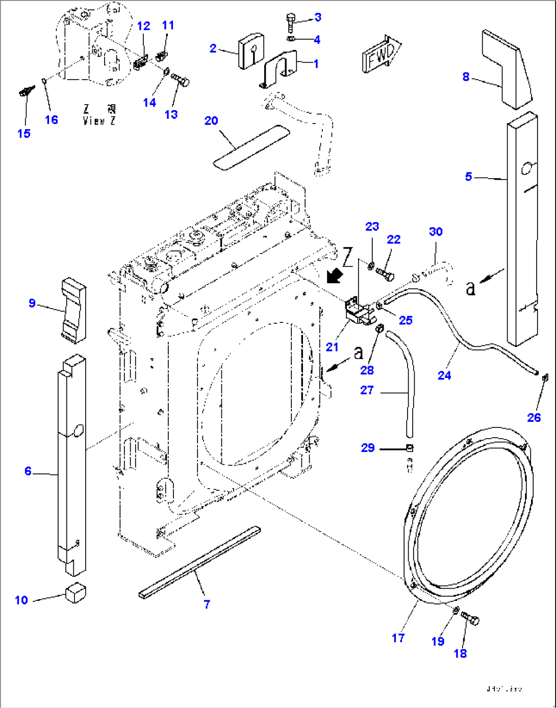 Cooling System, Cover and Sensor (#95021-)