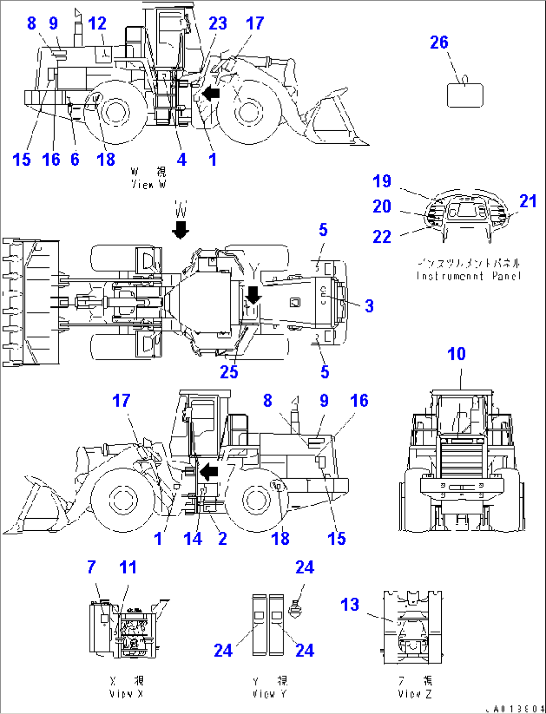 MARKS AND PLATES (SPANISH) (LETTERED DECAL)