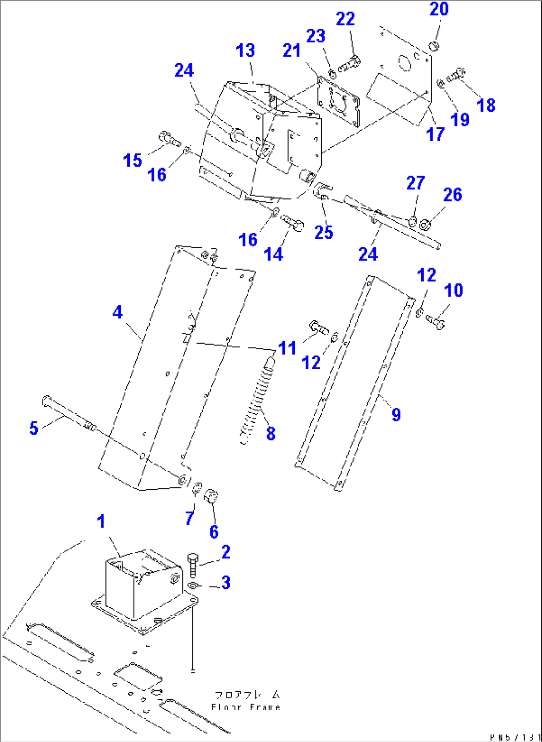 CONSOLE BOX (1/2) (STEERING POST)(#1701-)