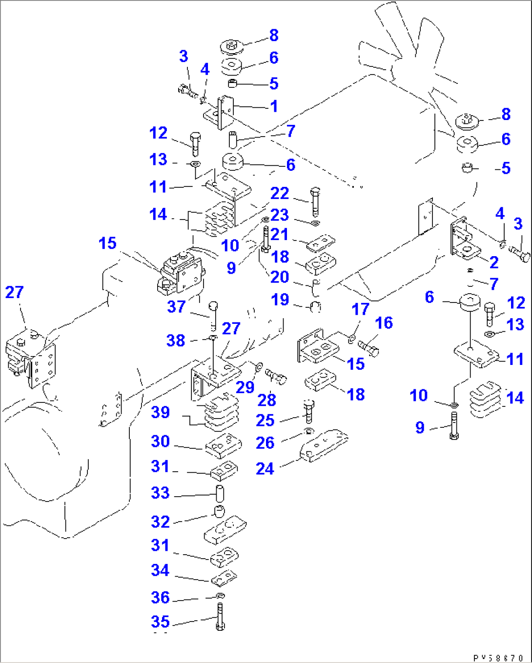 ENGINE AND TRANSMISSION MOUNTING PARTS