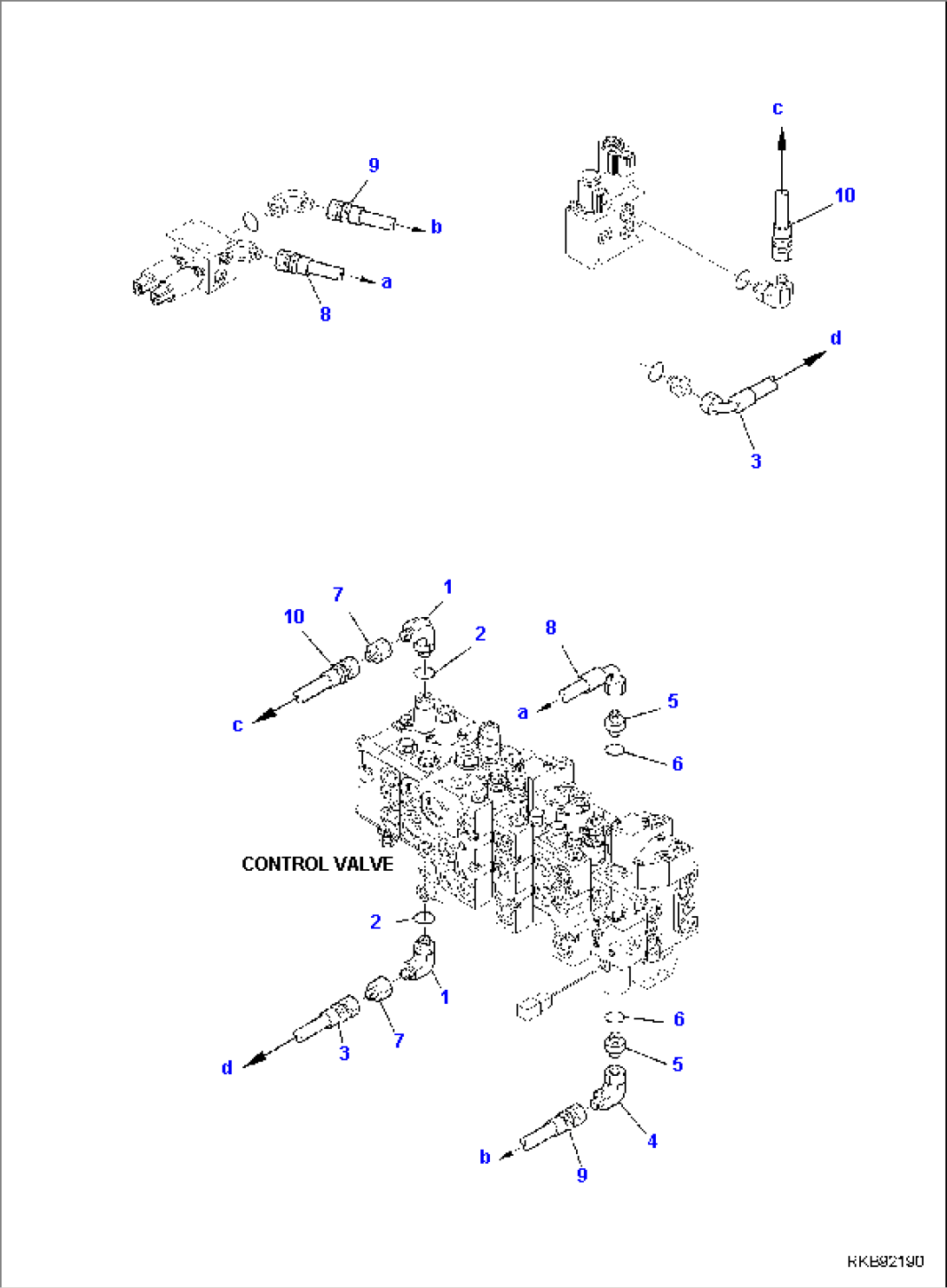 HYDRAULIC PIPING (SERVOCONTROL LINE) (SIDE DIGGING BOOM LINE) (WITH TELESCOPIC ARM) (2/2)
