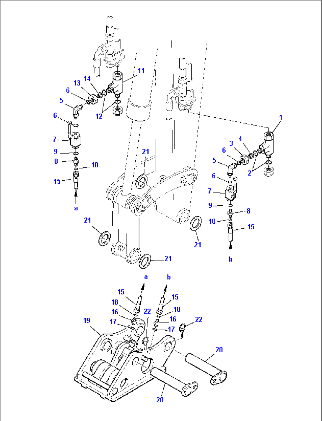 HYDRAULIC PIPING (FAST COUPLING LINE)