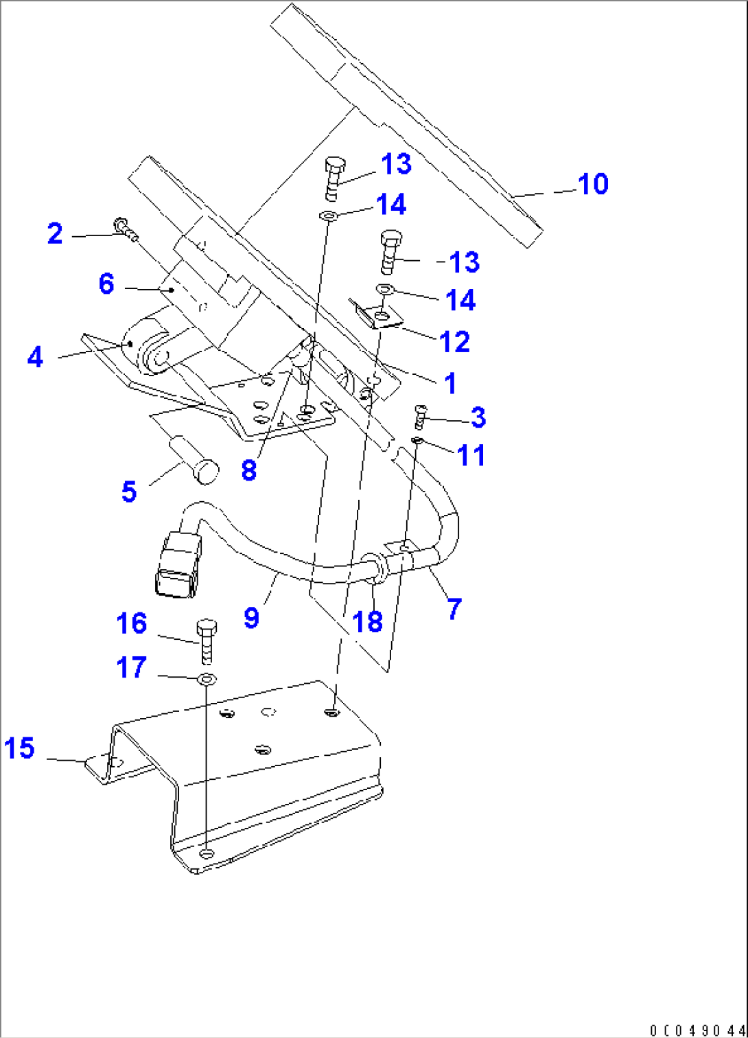 ROPS CAB (ENGINE CONTROL)(#55001-55131)