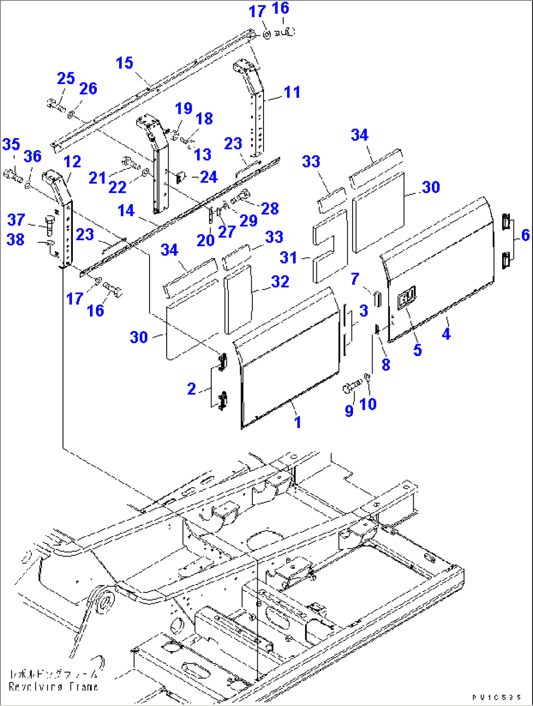 LEFT SIDE DOOR (MACHINE CAB)