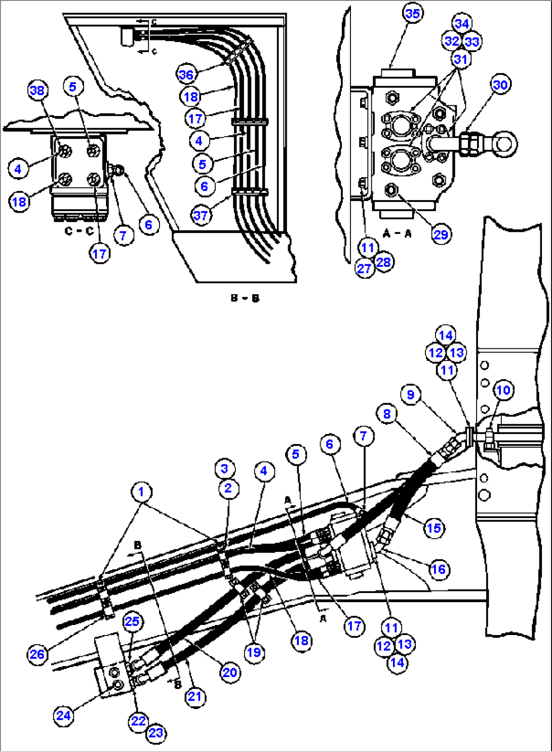 STEERING SYSTEM PIPING