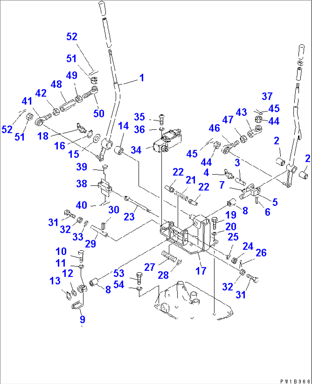 HOOK AND HIGH-LOW CONTROL LEVER(#31574-)