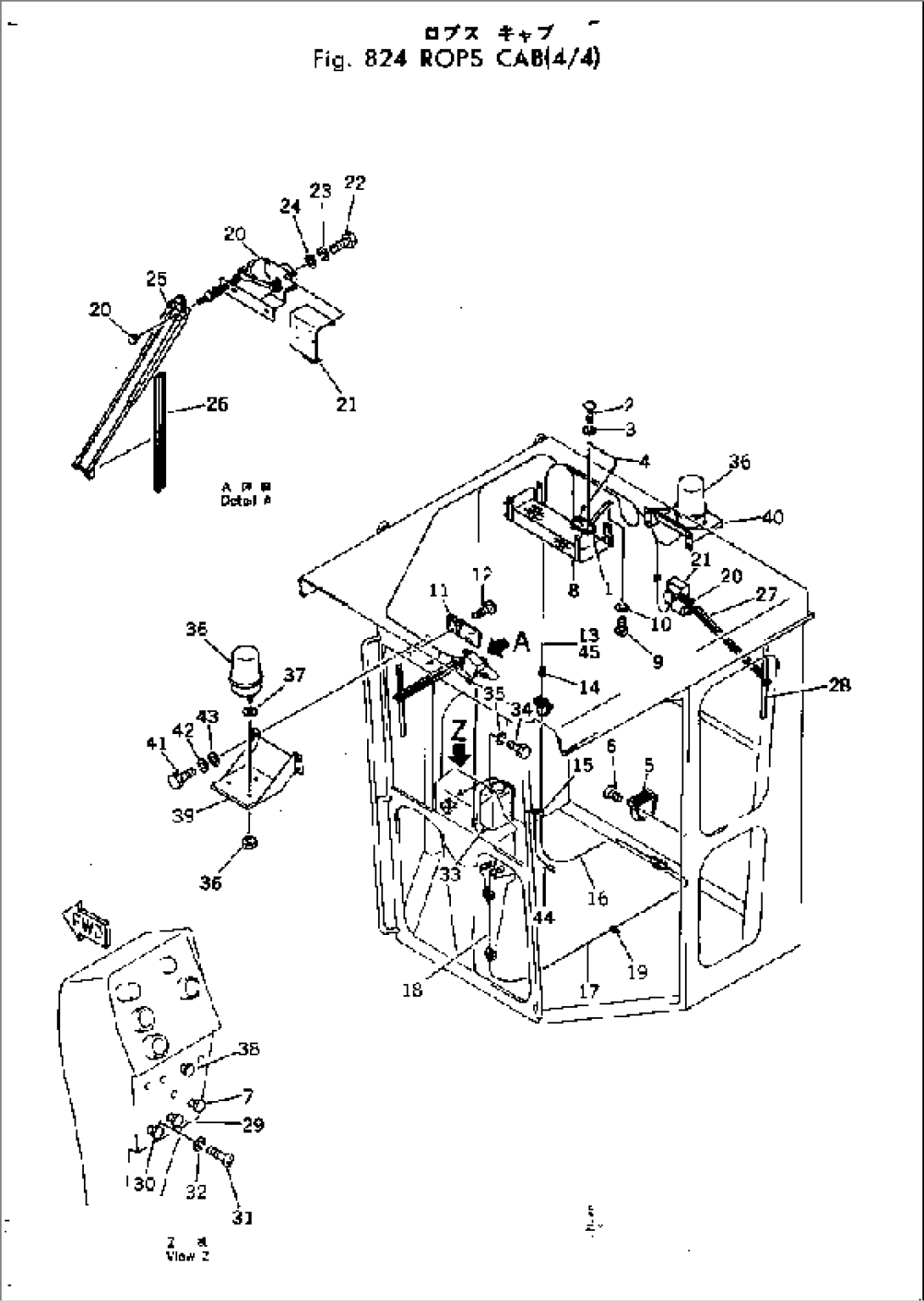 ROPS CAB (4/4) (ELECTRICAL SYSTEM)