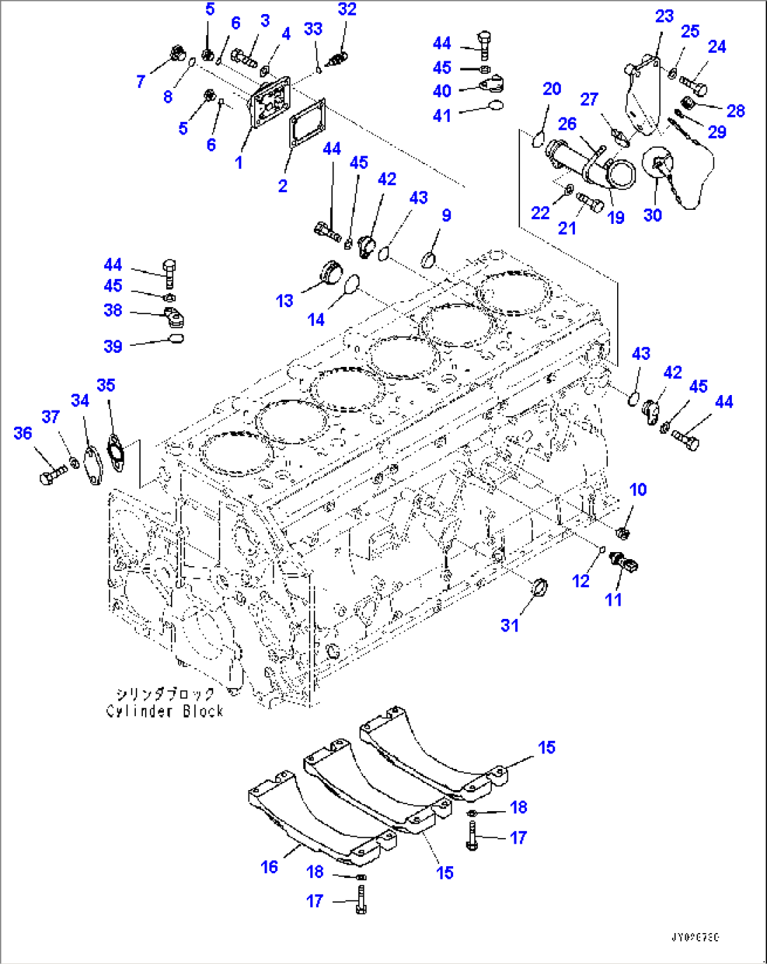 Cylinder Block Related Parts (#830022-)
