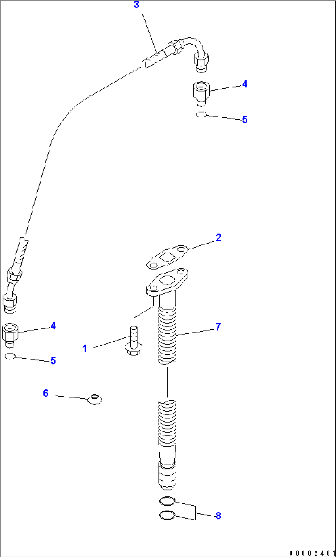 TURBOCHARGER OIL PIPING(#21515446-)