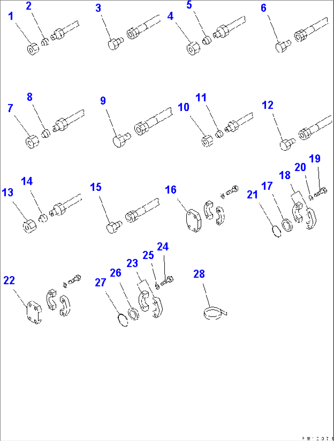 FLASHING AND BLIND PARTS (BLIND PARTS) (3/4)(#10001-11001)