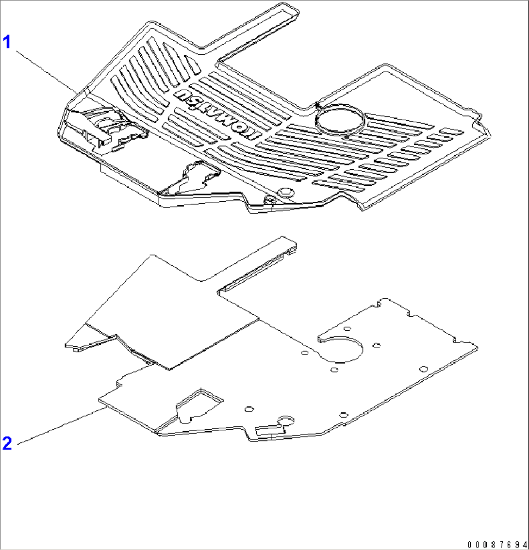 FLOOR MAT(#55001-)