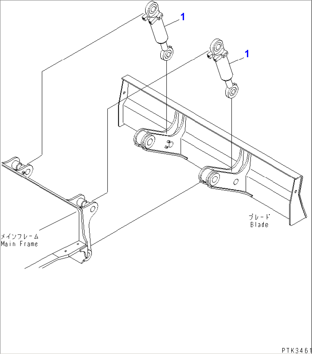 BLADE CYLINDER (FOR REAR DOZER)