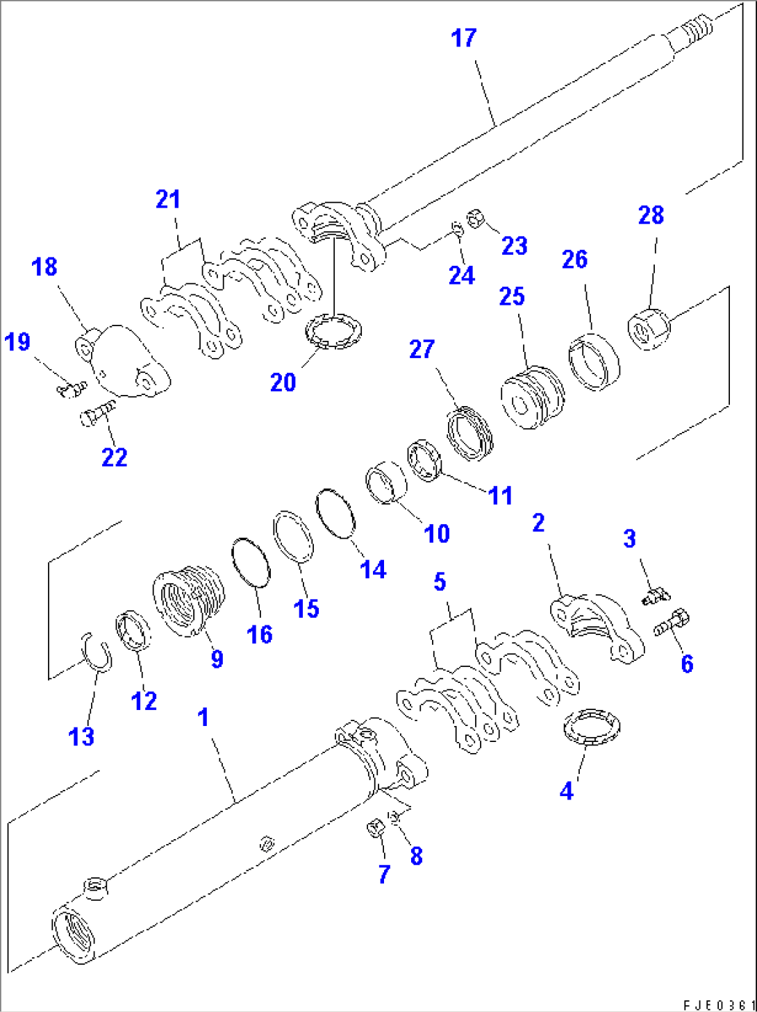DRAWBAR SHIFT CYLINDER(#11001-12006)