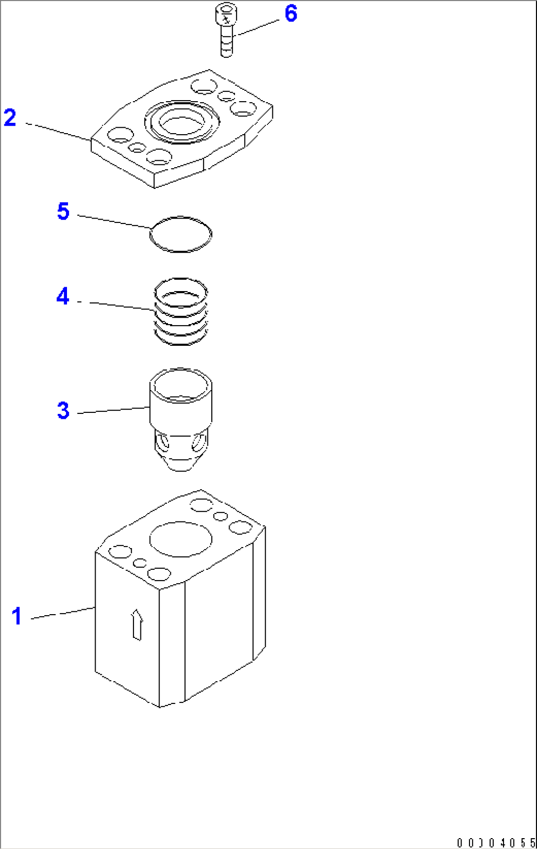 CHECK VALVE (FOR STEERING)(#50001-50002)