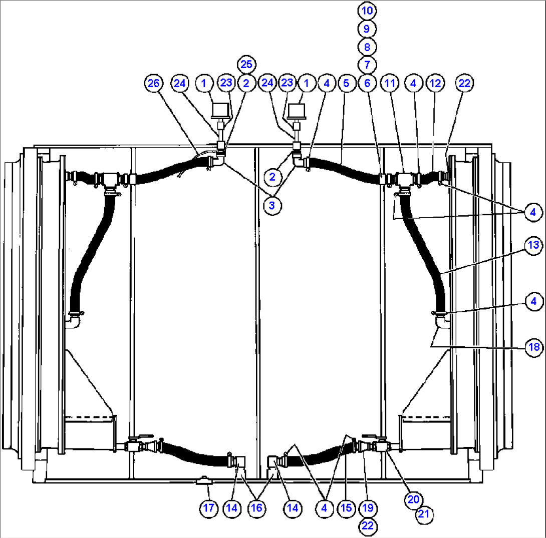 DRIVE WHEEL PIPING