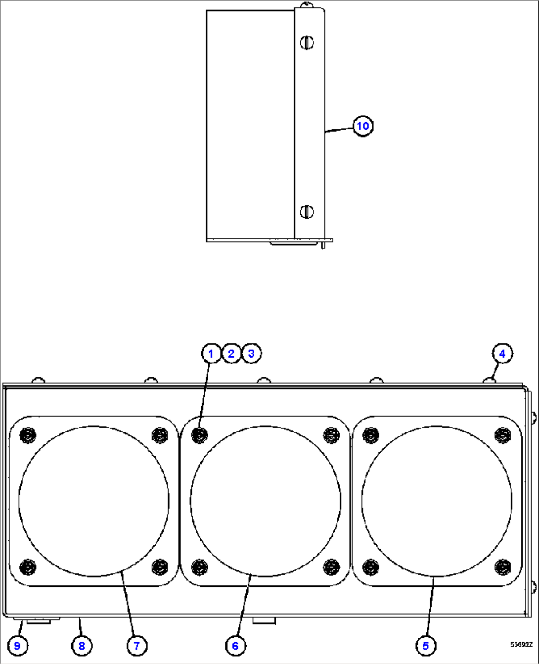 PAYLOAD METER III - INDICATOR LIGHT ASSEMBLY