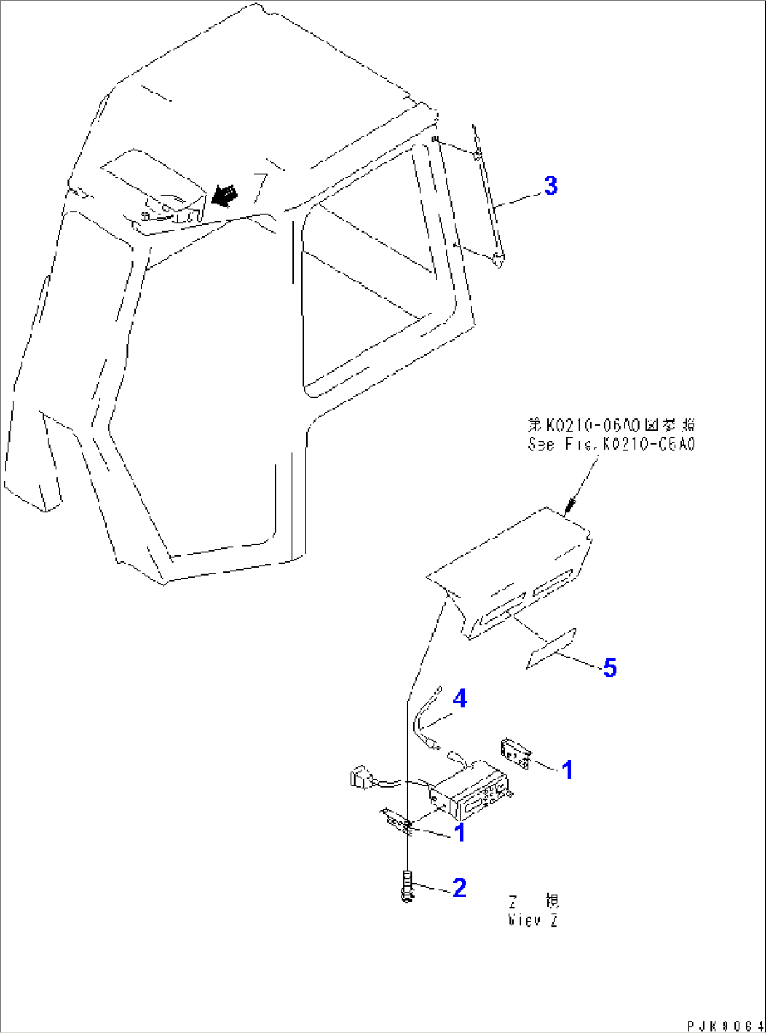 CAB (RADIO MOUNT BRACKET)