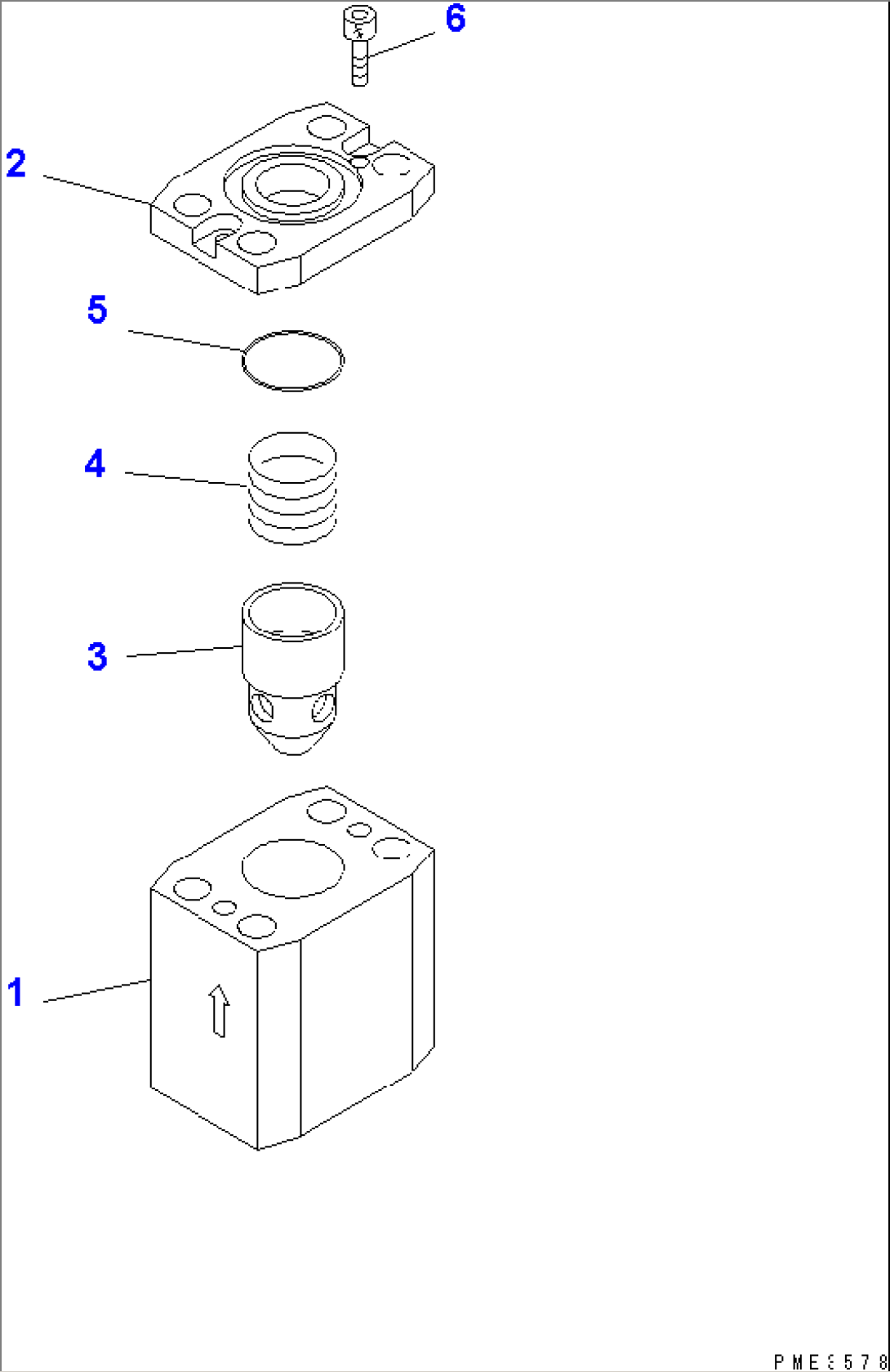 CHECK VALVE (FOR EMERGENCY STEERING)