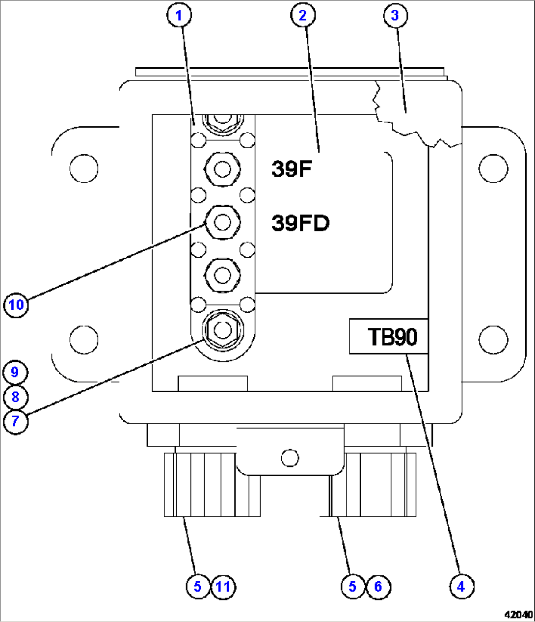 JUNCTION BOX ASSEMBLY - LH EK9835