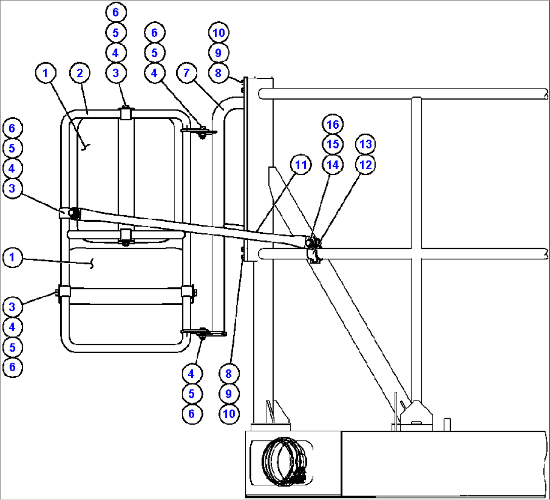 R.H. (DUAL) CONVEX MIRROR INSTALLATION
