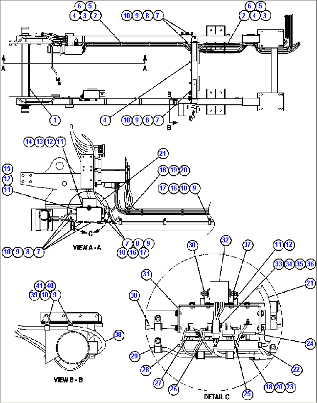 ENGINE ELECTRICAL - ROUTING & PRELUBE SWITCHES