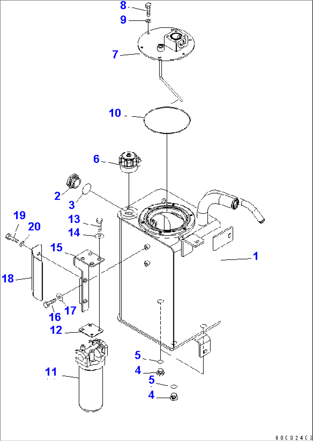 HYDRAULIC TANK(#71771-)