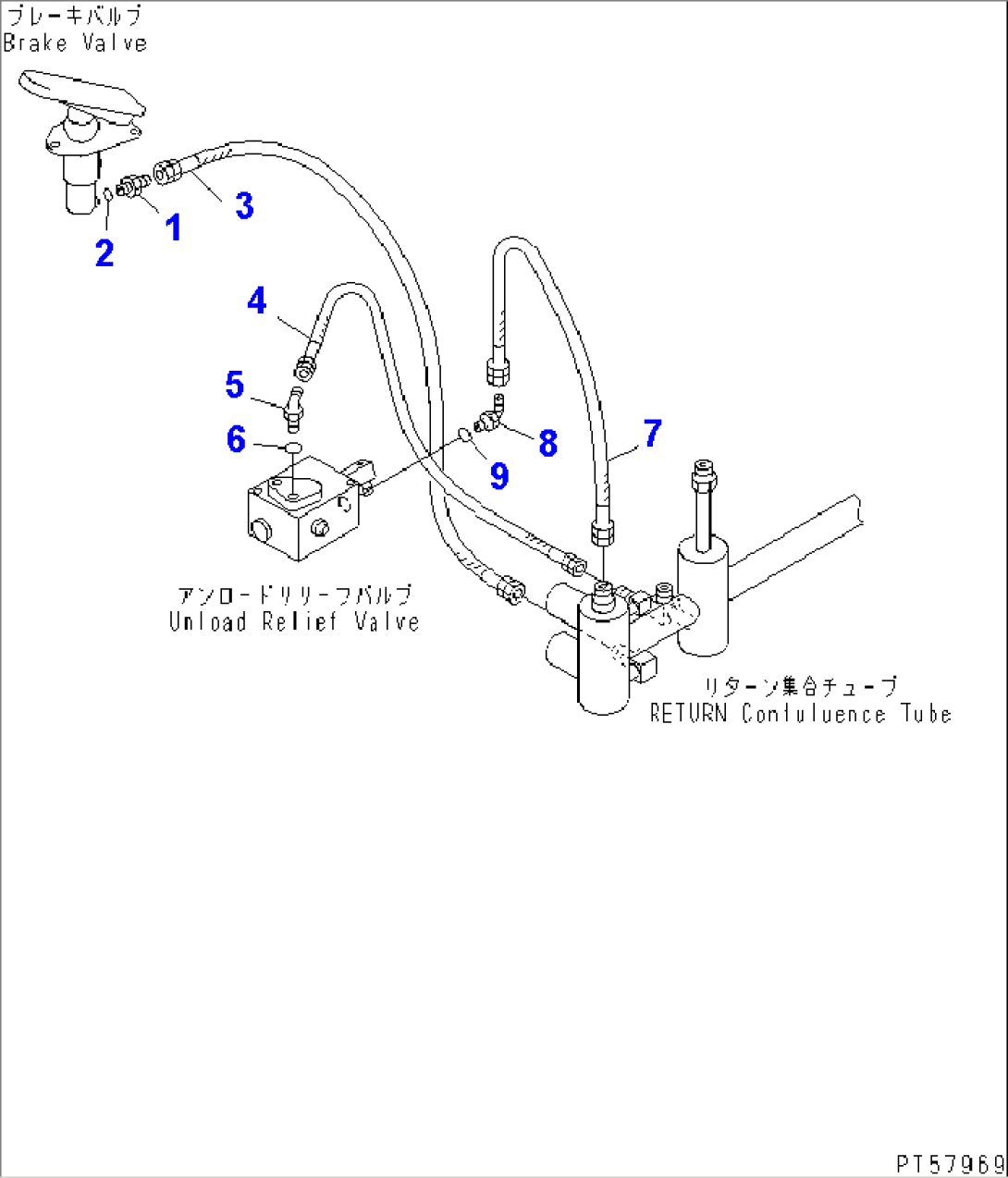 BRAKE PIPING (RETURN LINE)(#5001-5999)