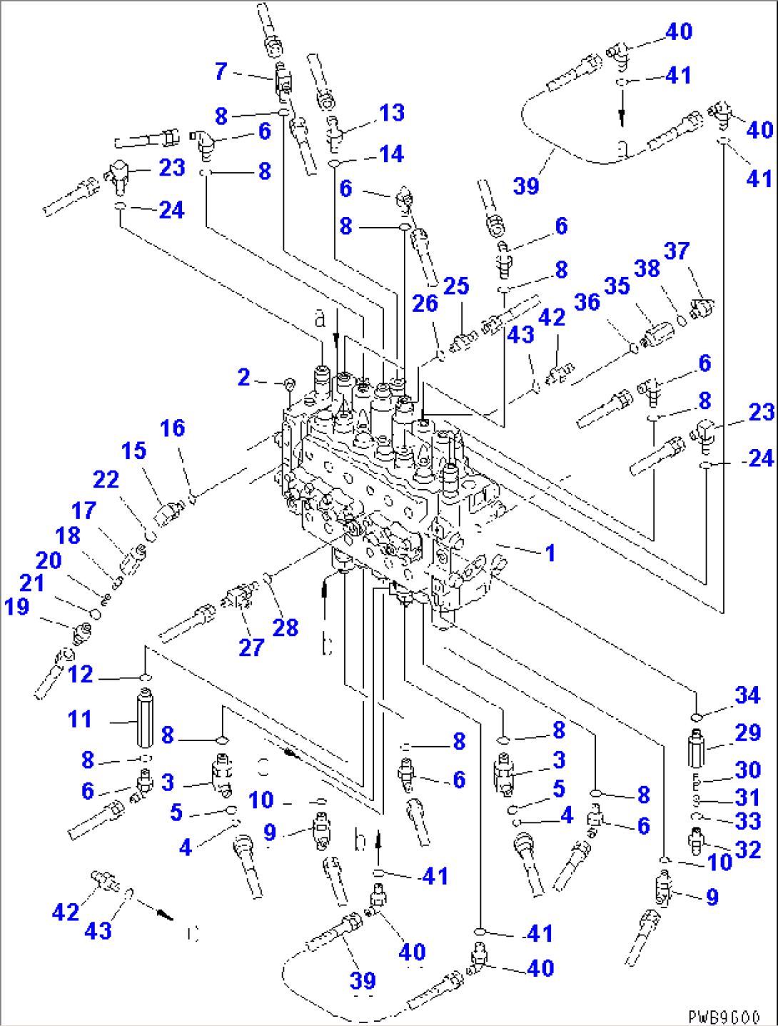 MAIN VALVE (CONNECTING PARTS)(#102229-)