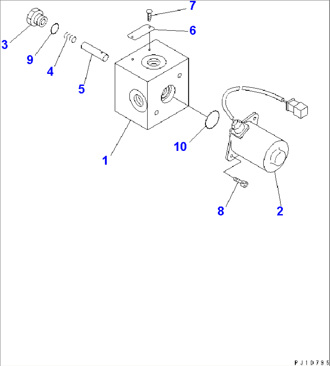 SOLENOID VALVE (INNER PARTS)(#12001-12283)